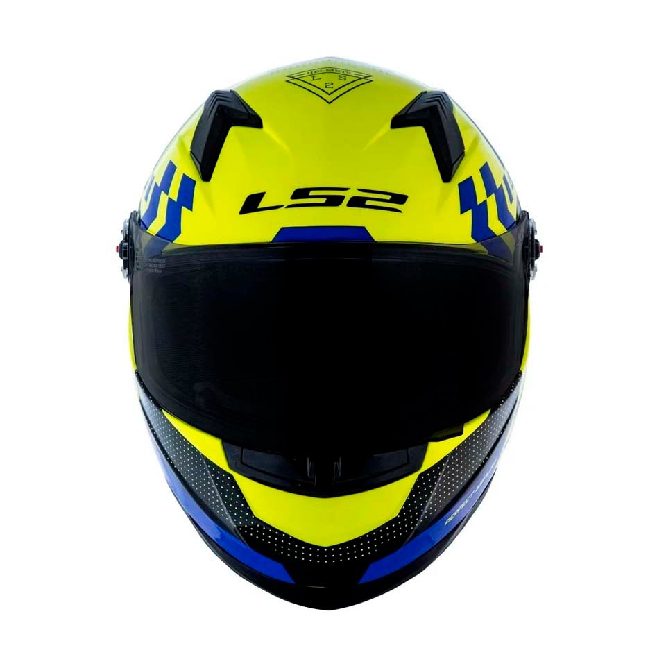 Capacete LS2 FF358 Podium Yellow/Black/Blue Capacete LS2 FF358 Podium Yellow/Black/Blue