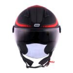 Capacete Norisk Orion City Matte Black Red Capacete Norisk Orion City Matte Black Red