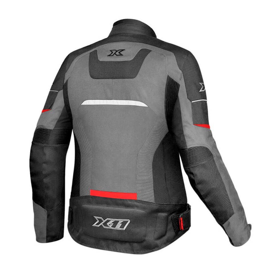 Jaqueta X11 ONE 2 Cinza Vermelho Masculina Jaqueta X11 ONE 2 Cinza Vermelho Masculina