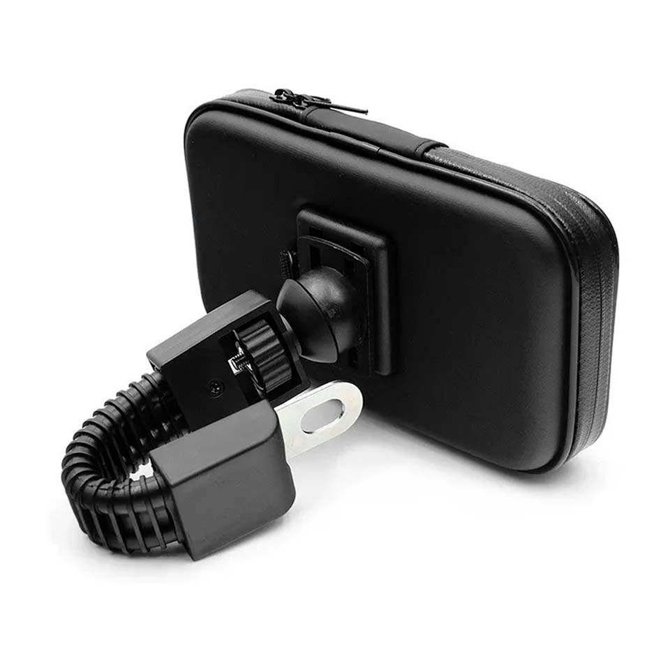 Capinha Bag Aquática Para Celular Prova D'água Universal Azul Suporte GPS Celular Retrovisor Fechado 5.5