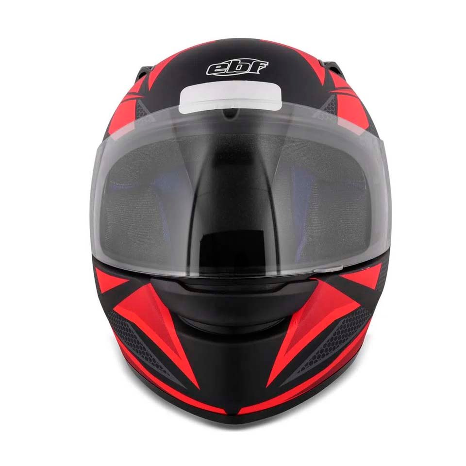 Capacete EBF New Spark Flash Preto Fosco Vermelho Capacete EBF New Spark Flash Preto Fosco Vermelho