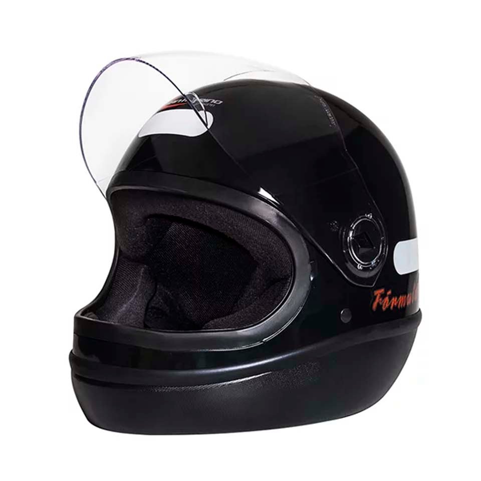 Capacete Taurus Fórmula 1 Classic Preto Capacete Taurus Fórmula 1 Classic Preto