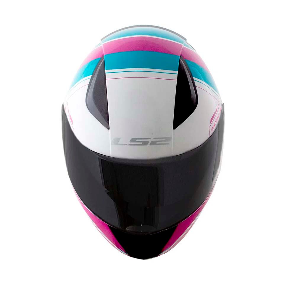 Capacete LS2 FF353 Rapid Candie White Pink Floyd Light Blue Capacete LS2 FF353 Rapid Candie White Pink Floyd Light Blue