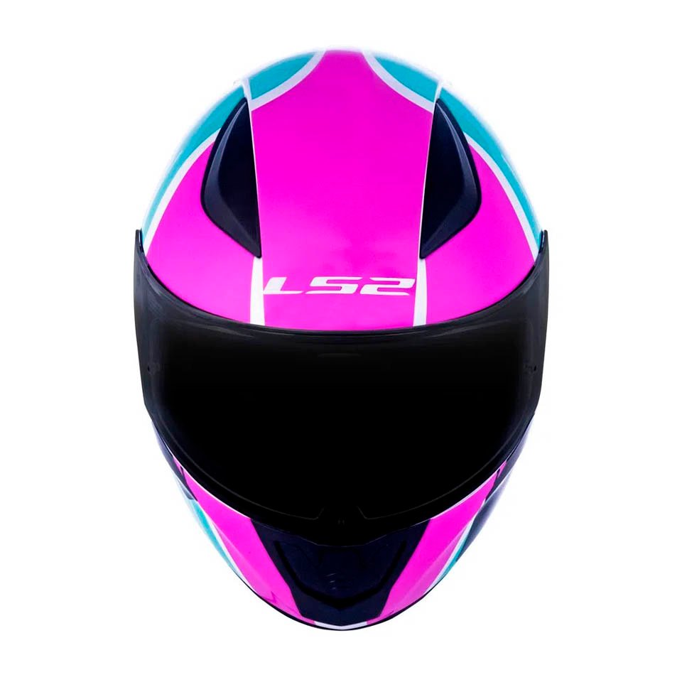 Capacete LS2 FF353 Rapid Flag Neon Fucsia Capacete LS2 FF353 Rapid Flag Neon Fucsia